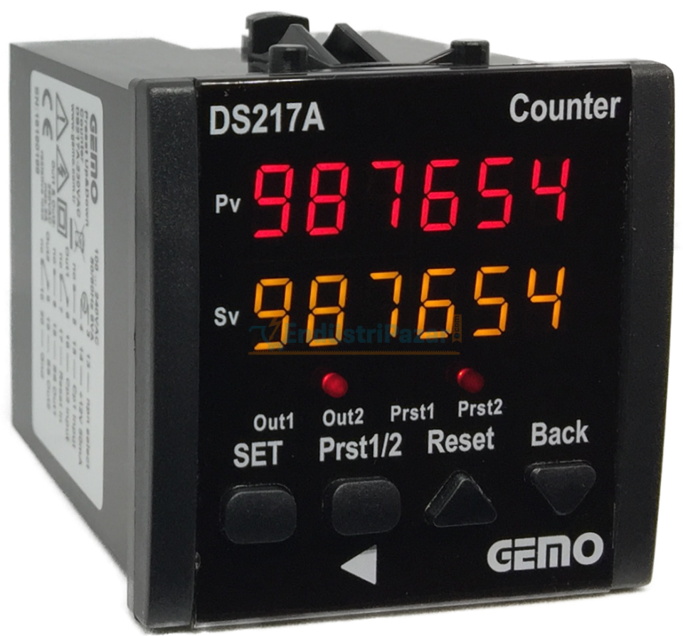 DS217A-24V 6 Haneli Dijital Sayıcı GEMO