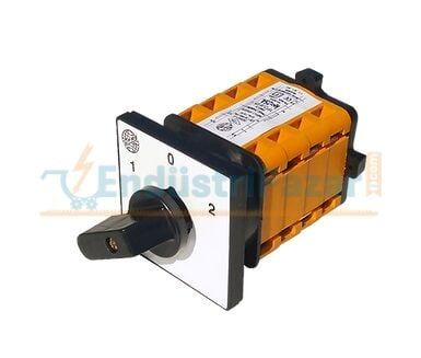 3*80A 3 FAZ (TRİFAZE) 80 AMPER KUTUP DEĞİŞTİRİCİ 1-0-2 PAKO ŞALTER 305 080 OPAŞ (90*90mm Çerçeve Ölçüsünde)