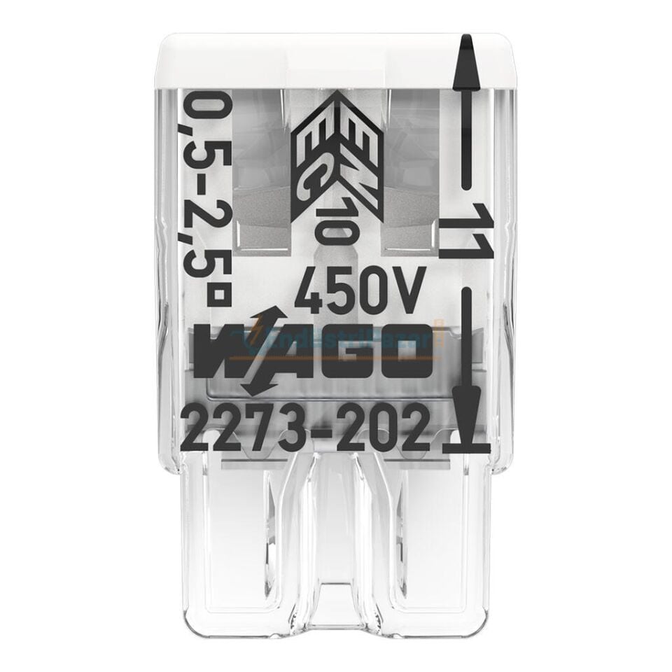 25' li Paket PUSH WIRE® Birleştirme Konektörü 25*2273-202 WAGO