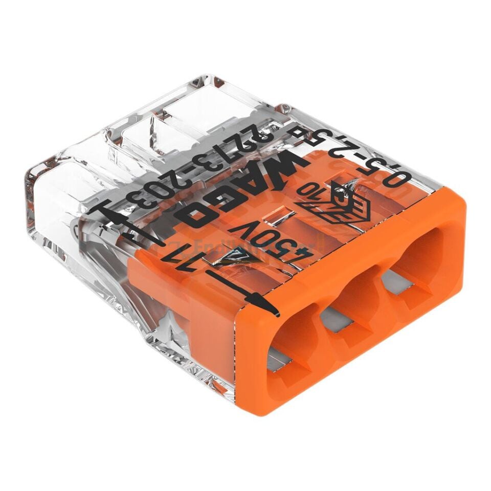 20' li Paket PUSH WIRE® Birleştirme Konektörü 20*2273-203 WAGO