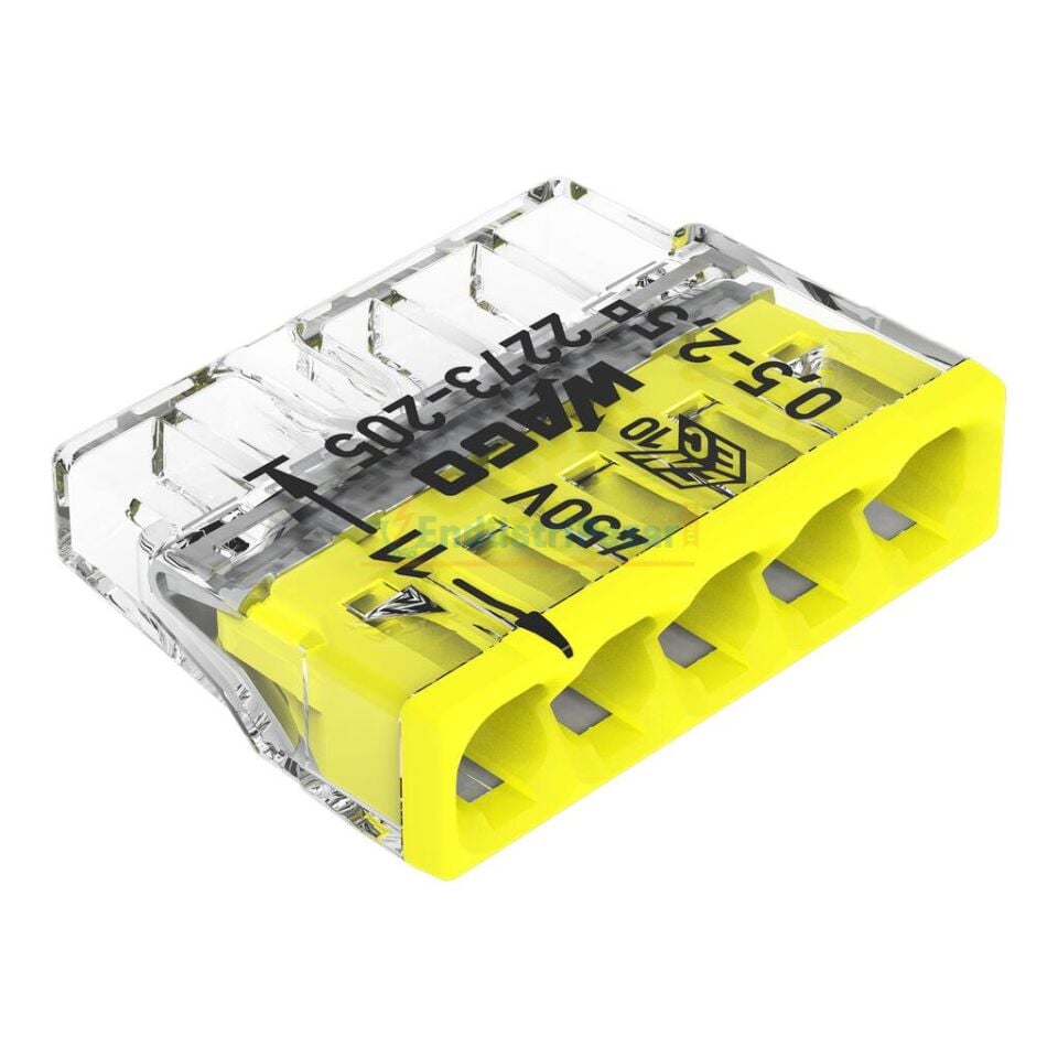 10' lu Paket PUSH WIRE® Birleştirme Konektörü 10*2273-205 WAGO