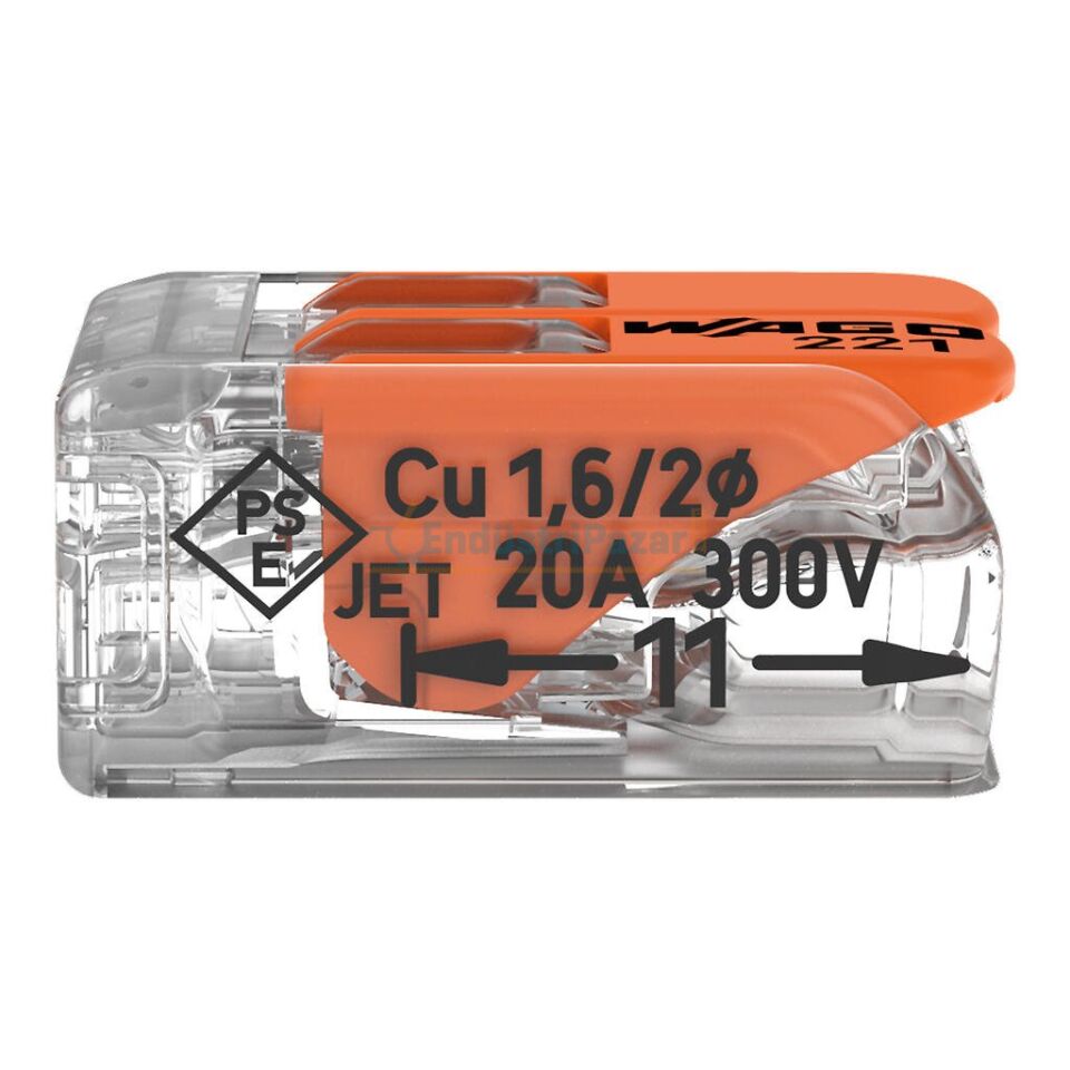 16' lı Paket Kollu Birleştirme Konektörü 16*221-412 WAGO