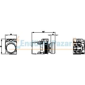 Plastik Buton 3SU1102-0AB20-1CA0 SİEMENS