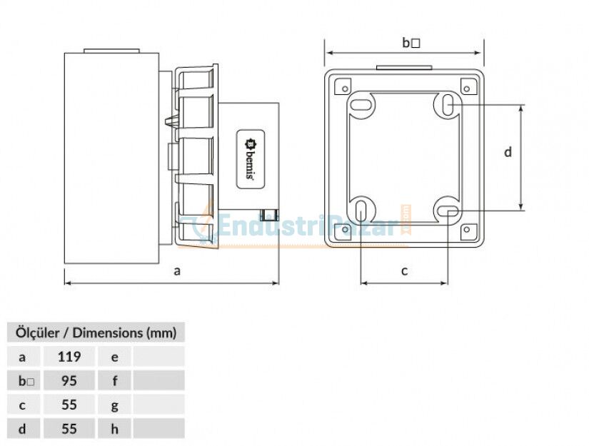 5*32A Duvar Fişi IP67 BC1-3505-7210 BEMİS