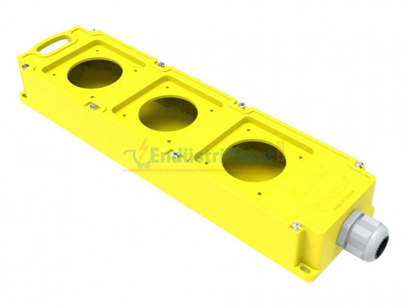 Grup Priz Kutusu Sarı (Büyük Delikli) Tribox IP44 BG4-111Y-1Y1Y BEMİS