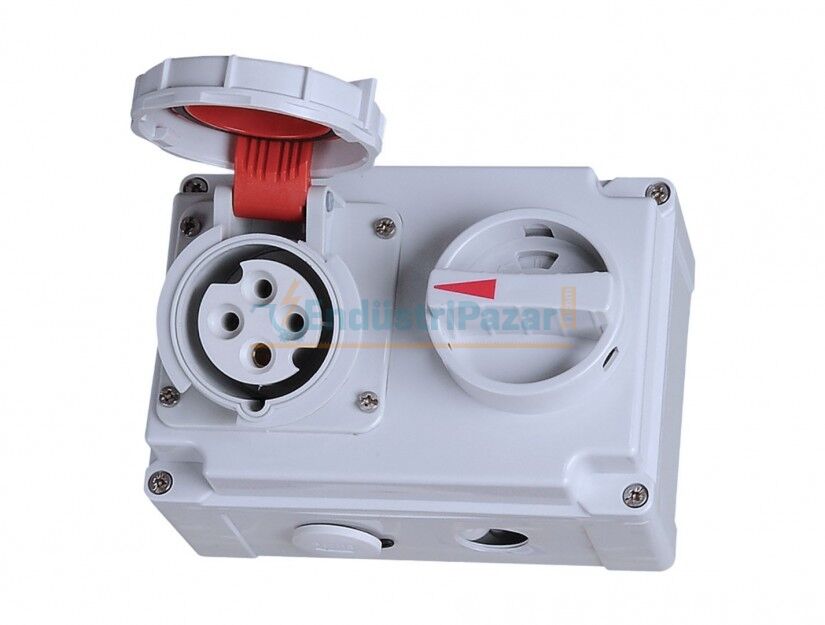 4*16A Düz Duvar Priz IP67 Interlock BC1-1504-7560 BEMİS