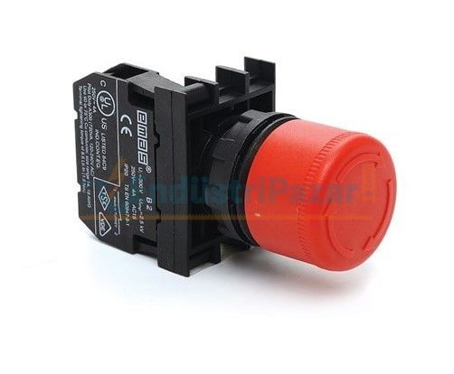 SİLİNDİRİK ACİL STOP BUTONU 1NK KIRMIZI 30mm B200E30 EMAS