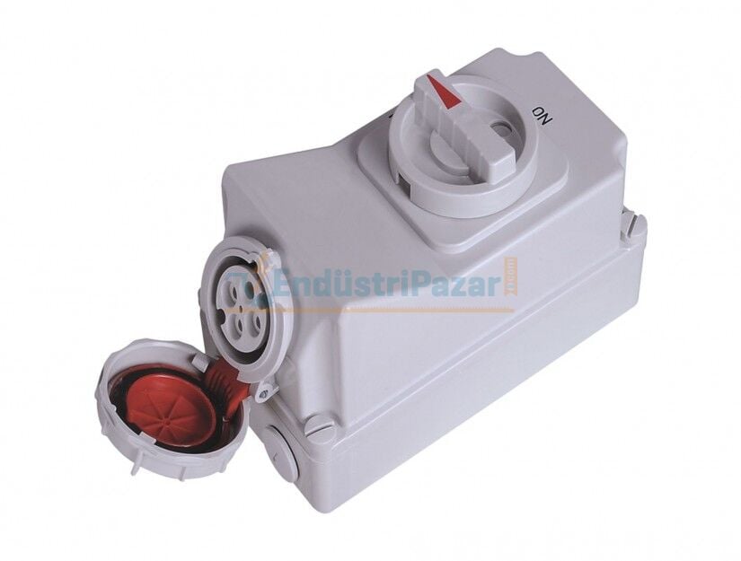 4*32A 90° Eğik Duvar Priz IP67 Interlock BC1-3504-7540 BEMİS