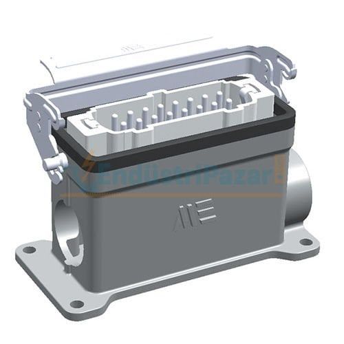 16*16A Duvar Fişi (Çift Girişli Tek Mandallı) IP65 403531S METE ENERJİ