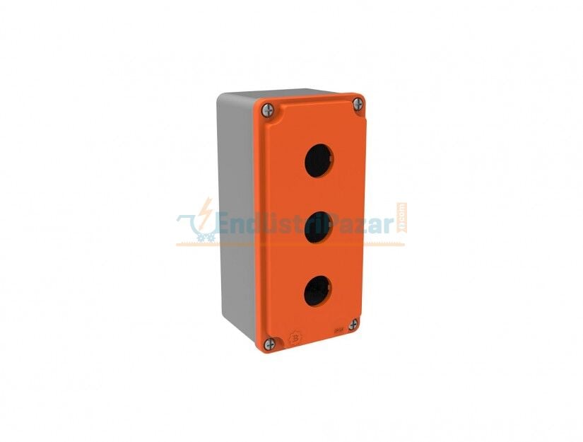 3’lü Alüminyum Ex-Proof Buton Kutusu IP67 EXBT4-3001-0007 BEMİS