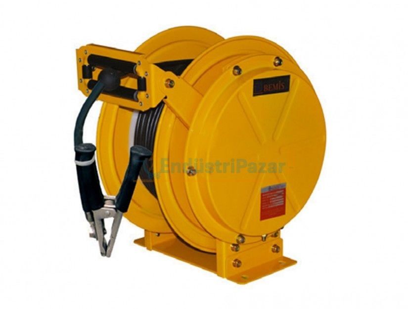 OTOMATİK SARIM SİSTEMLİ TOPRAKLAMA TAMBURU ÇAP 25mm - 20 Mt KAYNAK KABLOLU BE1-0003-AA20 BEMİS