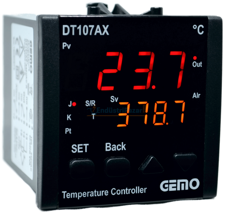 DT107AX-24V-R ''Auto-tune PID'' Sıcaklık Kontrol Cihazı GEMO