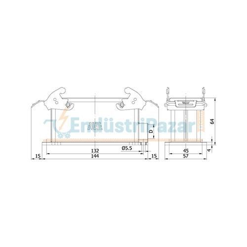 24*16A Duvar Prizi IP65 403046S METE ENERJİ