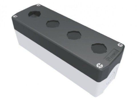 PLASTİK DÖRTLÜ SİYAH BUTON KUTUSU IP44 BT3-4000-0002 BEMİS