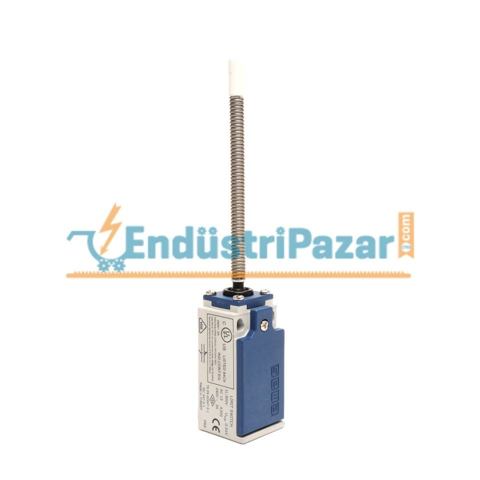 L5K13SOP102 AÇISAL HAREKETLİ UÇ TARAFI PLASTİK SPİRAL ÇOK YÖNLÜ KOL SINIR ŞALTERİ EMAS