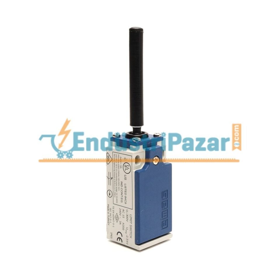 L5K13ROP101 AÇISAL HAREKETLİ PLASTİK RİJİT ÇUBUK ÇOK YÖNLÜ KOL SINIR ŞALTERİ EMAS