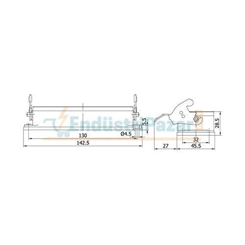 24*16A Makine Prizi (Tek Mandallı) IP65 403546S METE ENERJİ