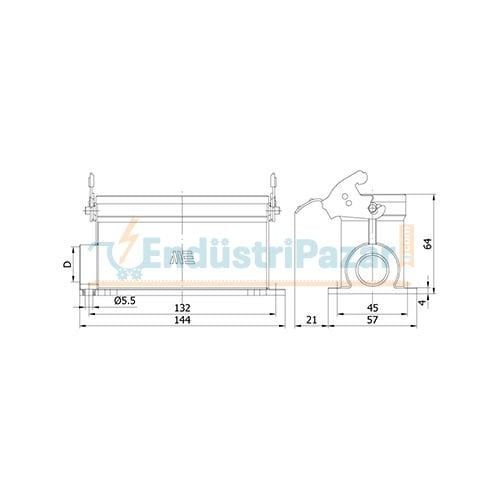 24*16A Duvar Prizi (Tek Mandallı) IP65 403548S METE ENERJİ