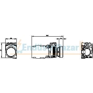 Plastik Buton 3SU1100-0AB40-1FA0 SİEMENS