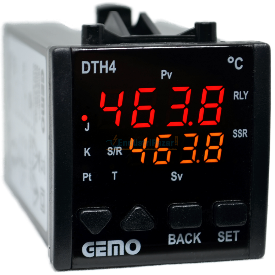 DTH4-24V Ekonomik Seri ''Auto-tune PID'' Sıcaklık Kontrol Cihazı GEMO