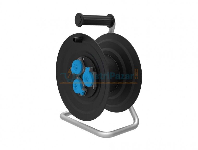 1*16A 3 Fransız Prizli Plastik Makara (3*1,5mm2 TTR 50mt Kapasiteli) BM9-3306-0000 BEMİS