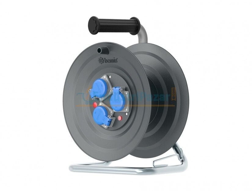 1*16A 3 Pano Prizli Plastik Makara (3*1,5mm2 TTR 50mt Kapasiteli) Termal Sigortalı BM9-3357-0004 BEMİS