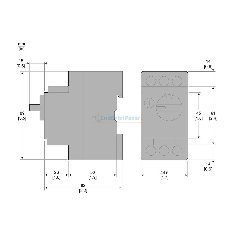 2,5-4A Motor Koruma Şalteri GV2P08 SCHNEİDER