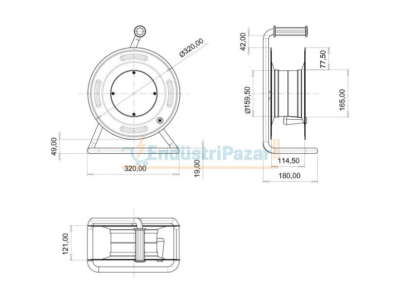 Prizsiz Metal Makara (3*2,5mm2 TTR 50mt Kapasiteli) BM3-4102-0000 BEMİS