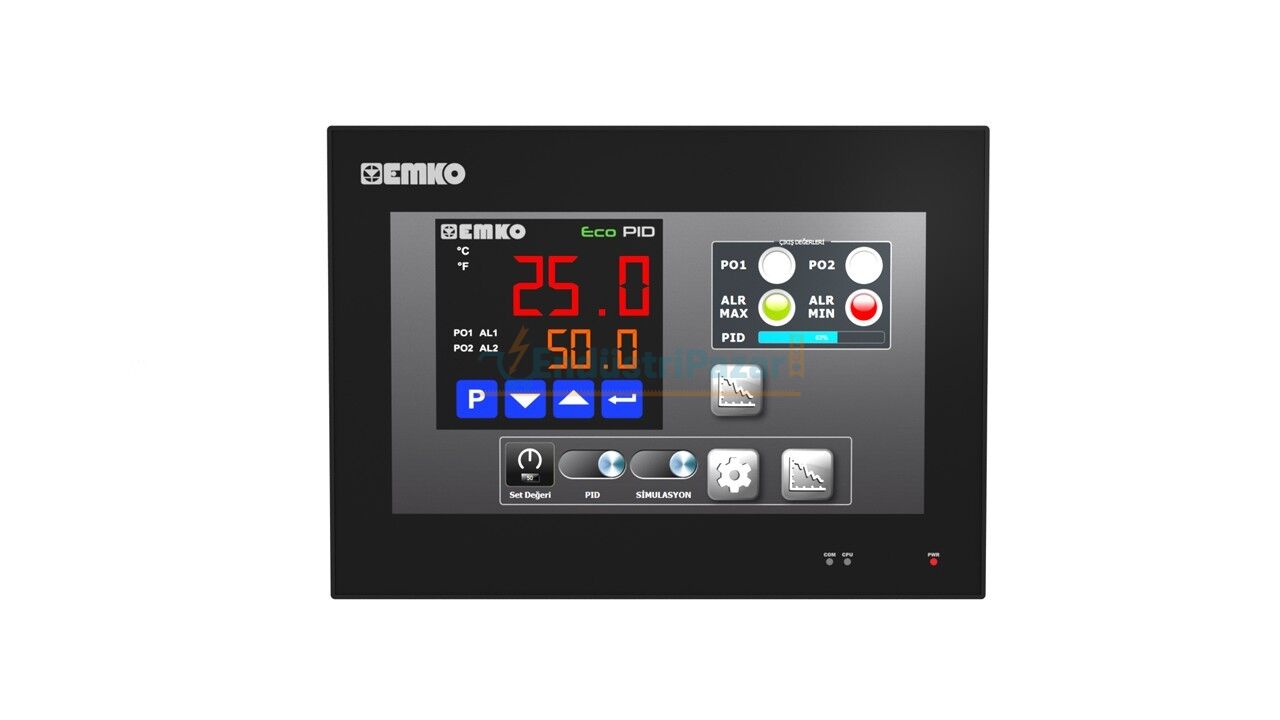 Proop.Black-10L 10.1`` TFT Dokunmatik Operatör Paneli Black Lite Serisi EMKO