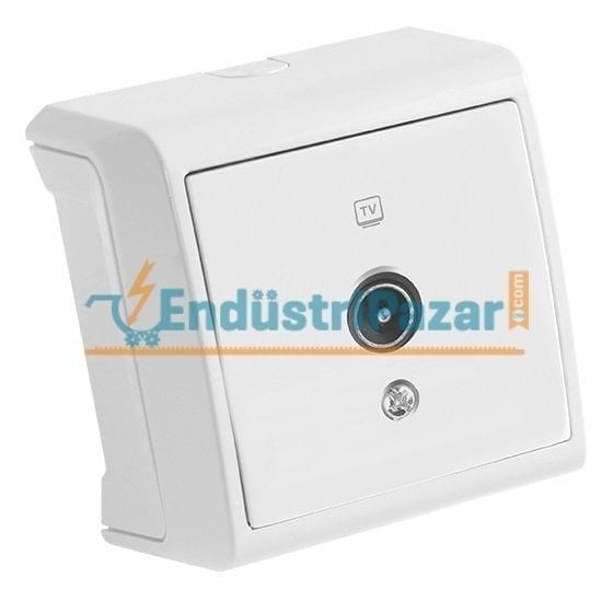 TV PRİZİ DİRENÇSİZ SIVA ÜSTÜ VERA SERİSİ 90681049 VİKO