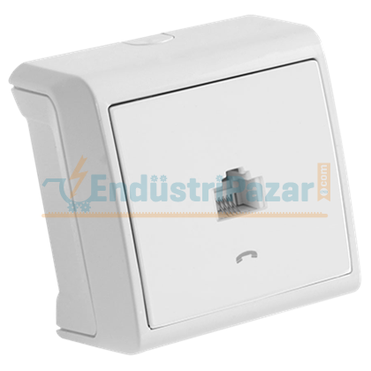 Numeris Telefon Prizi (RJ11/CAT3) Sıva Üstü Vera Serisi 90681013 VİKO
