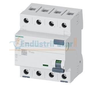Kaçak Akım Koruma Rölesi, 4 Kutup, Tip A, 63A, 30mA, 400V 5SV3346-6 SİEMENS