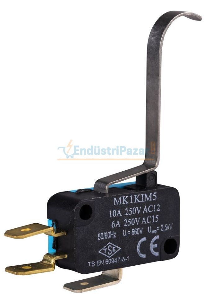 Metal Özel Kollu 1CO Mikro Switch MK1KIM5 EMAS