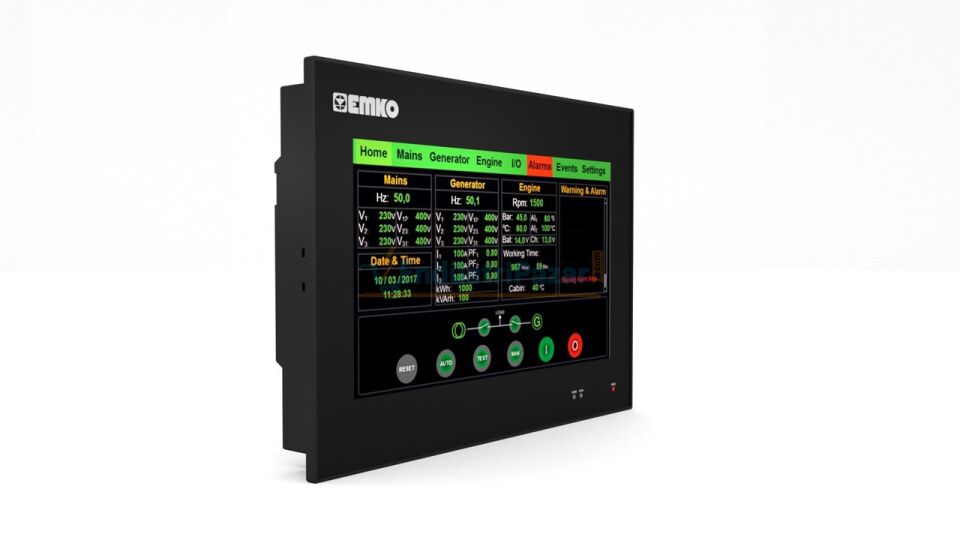 Proop.Black-10P.0.D5.D4.AC.AC 10.1`` TFT Dokunmatik Operatör Paneli Black Process Serisi EMKO