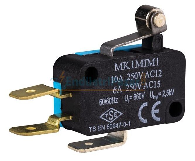Kısa Kollu Makaralı 1CO Mikro Switch MK1MIM1 EMAS