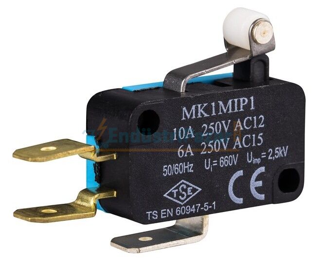 Kısa Kollu Makaralı 1CO Mikro Switch MK1MIP1 EMAS