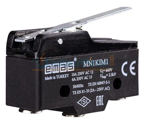 Metal Kısa Kollu 1CO Mini Switch MN1KIM1 EMAS