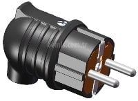 1*16A POLYAMİD 6 MONOFAZE EĞİK FİŞ IP44 BEMİS BP1-1402-2022