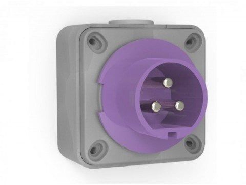 3*16A 24V DÜZ DUVAR FİŞİ CEE NORM 2P+E IP67 BC1-1103-7210 BEMİS