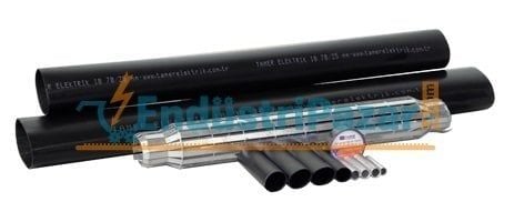 4*185 KESİTLİ ALÜMİNYUM İLETKENLER İÇİN ISI BÜZÜŞMELİ KABLO EK MUFU 0,6-1kV AZS1 4185 TAMER