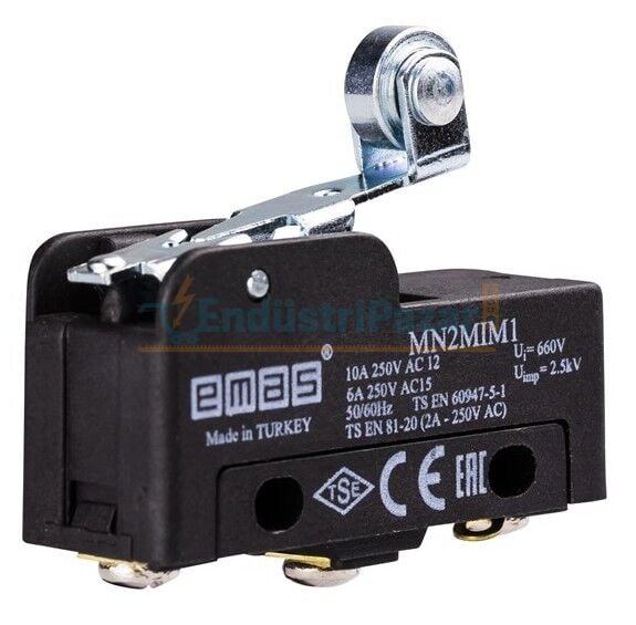 Kısa Kollu Makaralı 1CO Mini Switch MN2MIM1 EMAS