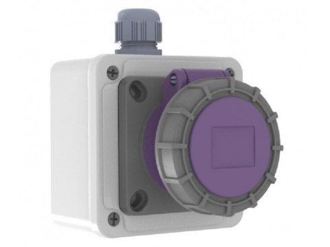 3*16A 24V DÜZ DUVAR PRİZİ CEE NORM 2P+E IP44 BC1-1103-2510 BEMİS