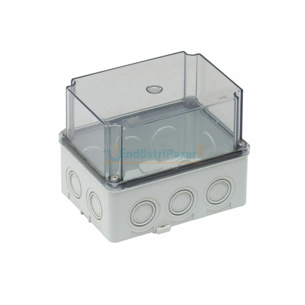 110*150*120mm Termoplastik Buat (Derin Şeffaf Kapak) IP67 40201607 METE ENERJİ