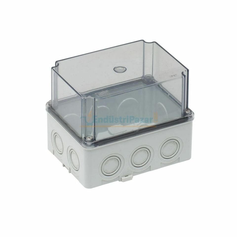 110*150*120mm Termoplastik Buat (Derin Şeffaf Kapak) IP67 40201607 METE ENERJİ