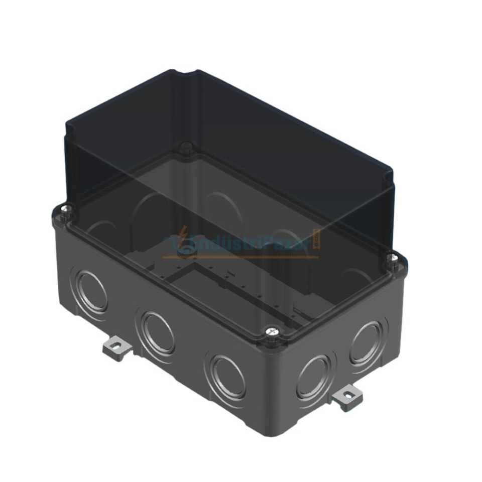 110*180*120mm Termoplastik Buat (Derin Şeffaf Kapak) IP67 40201807 METE ENERJİ