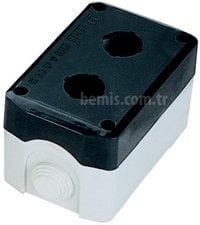 PLASTİK İKİLİ SİYAH BUTON KUTUSU IP44 BT3-2000-0002 (BEM 62-407 BEMİS)