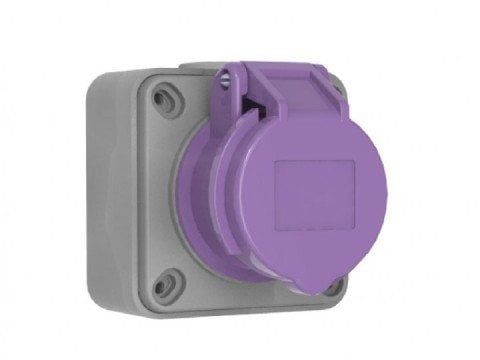 3*32A 24V DÜZ DUVAR PRİZİ CEE NORM 2P+E IP44 BC1-3103-2510 BEMİS