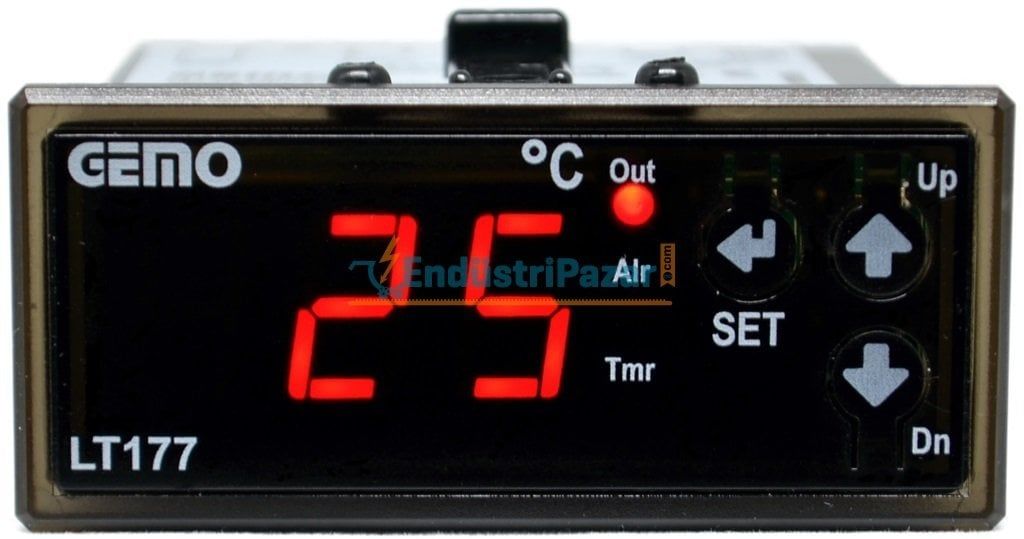 LT177-230VAC-R + GM-NTC-105C Isıtma/Soğutma Fonksiyonlu On/Off Sıcaklık Kontrol Cihazı GEMO