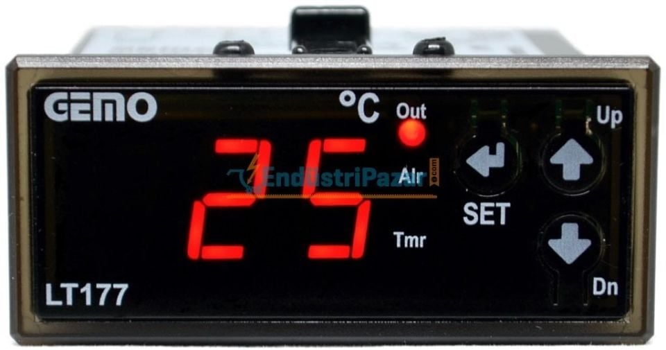LT177-230VAC-R + GM-NTC-105C ISITMA/SOĞUTMA KONTROLLÜ ON/OFF SICAKLIK KONTROL CİHAZI (NTC SENSÖR GİRİŞLİ) GEMO