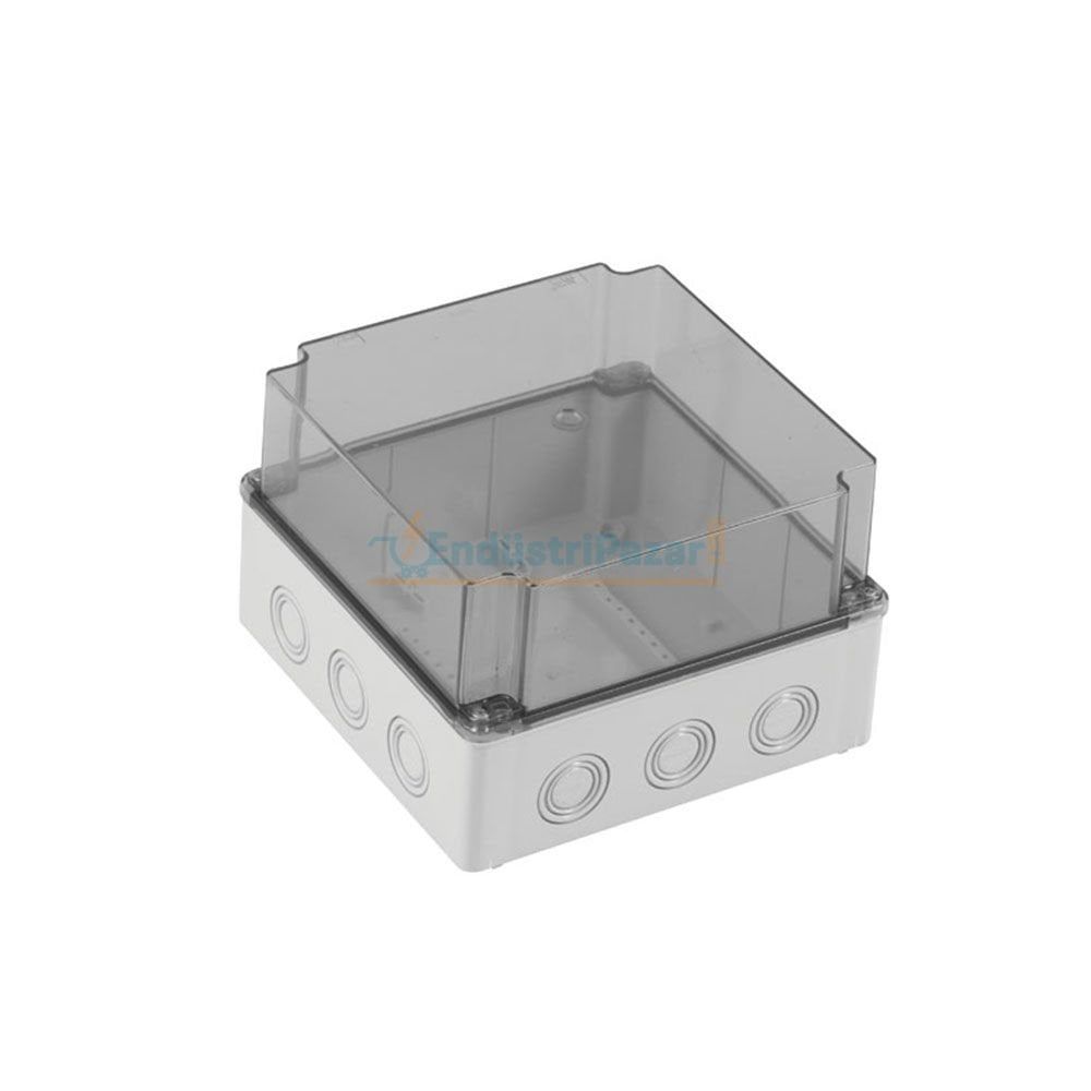 210*210*140mm Termoplastik Buat (Derin Şeffaf Kapak) IP67 40205207 METE ENERJİ